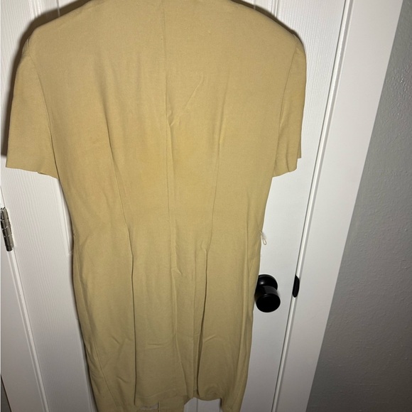 90s Lois Snyder Dani Max Button Front Utility Dress – Khaki, Sz 6 - Picture 3 of 4